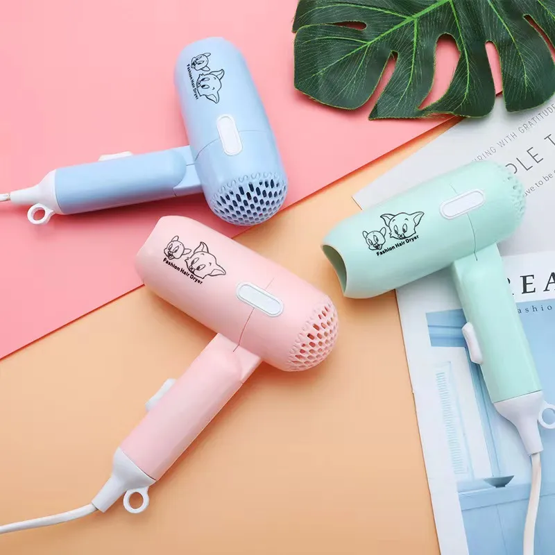 2024 Cartoon Fashion Hair Dryer portable foldable mini hair dryer for travel
